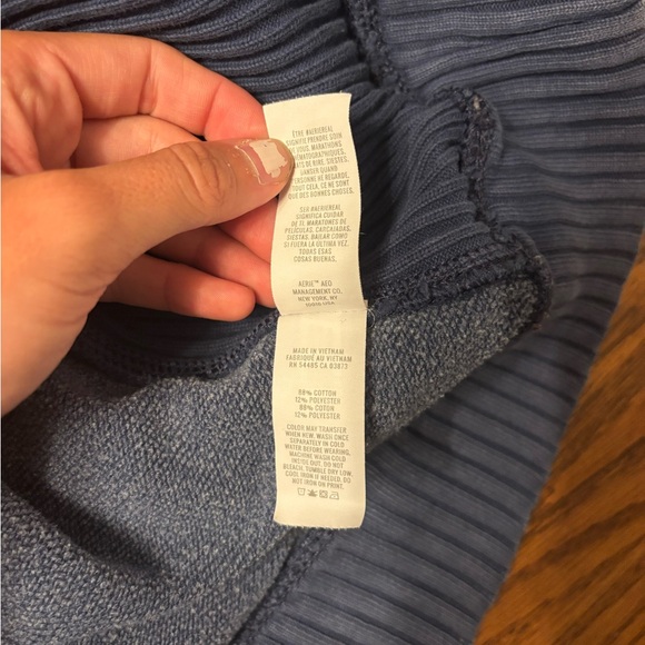 Aerie down to earth crewneck sweatshirt "checked out" oversized women's L - Picture 6 of 6